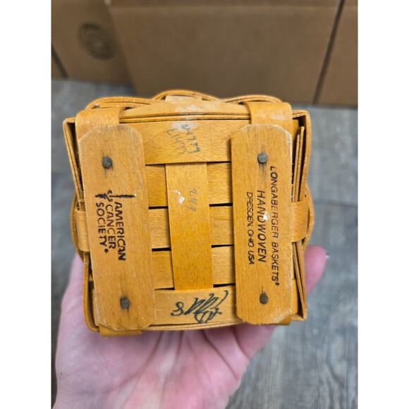 Longaberger 1998 Horizons Of Hope Basket Liner Protector American Cancer Society - Picture 6 of 8